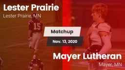 Matchup: Lester Prairie vs. Mayer Lutheran  2020