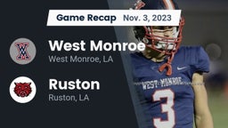 Recap: West Monroe  vs. Ruston  2023