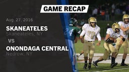 Highlight of Recap: Skaneateles  vs. Onondaga Central  2016