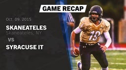 Recap: Skaneateles  vs. Syracuse IT 2015