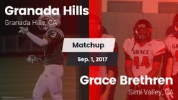 Matchup: Granada Hills vs. Grace Brethren  2017