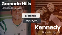 Matchup: Granada Hills vs. Kennedy  2017