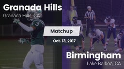 Matchup: Granada Hills vs. Birmingham  2017