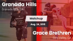 Matchup: Granada Hills vs. Grace Brethren  2018