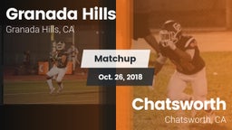 Matchup: Granada Hills vs. Chatsworth  2018