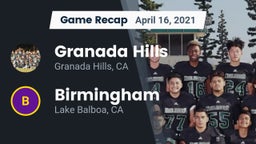 Recap: Granada Hills  vs. Birmingham  2021