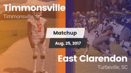 Matchup: Timmonsville vs. East Clarendon  2017
