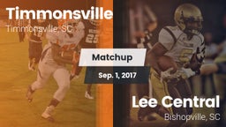 Matchup: Timmonsville vs. Lee Central  2017