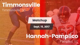 Matchup: Timmonsville vs. Hannah-Pamplico  2017