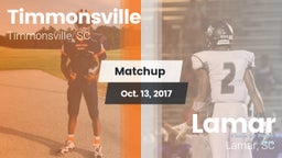 Matchup: Timmonsville vs. Lamar  2017