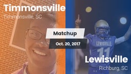 Matchup: Timmonsville vs. Lewisville  2017