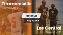 Matchup: Timmonsville vs. Lee Central  2018