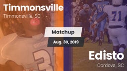Matchup: Timmonsville vs. Edisto  2019