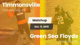 Matchup: Timmonsville vs. Green Sea Floyds  2019