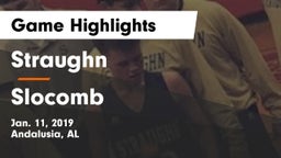 Straughn  vs Slocomb  Game Highlights - Jan. 11, 2019
