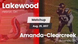 Matchup: Lakewood vs. Amanda-Clearcreek  2017
