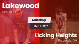 Matchup: Lakewood vs. Licking Heights  2017
