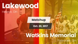 Matchup: Lakewood vs. Watkins Memorial  2017