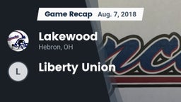 Recap: Lakewood  vs. Liberty Union 2018