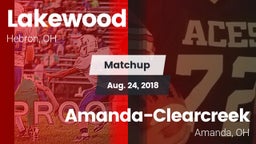 Matchup: Lakewood vs. Amanda-Clearcreek  2018