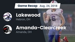 Recap: Lakewood  vs. Amanda-Clearcreek  2018