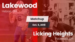 Matchup: Lakewood vs. Licking Heights  2018
