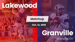 Matchup: Lakewood vs. Granville  2018