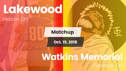 Matchup: Lakewood vs. Watkins Memorial  2018