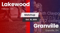 Matchup: Lakewood vs. Granville  2019