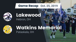Recap: Lakewood  vs. Watkins Memorial  2019