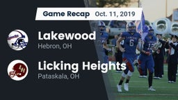 Recap: Lakewood  vs. Licking Heights  2019