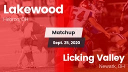 Matchup: Lakewood vs. Licking Valley  2020
