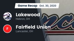 Recap: Lakewood  vs. Fairfield Union  2020