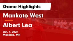 Mankato West  vs Albert Lea  Game Highlights - Oct. 1, 2022