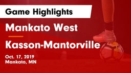 Mankato West  vs Kasson-Mantorville  Game Highlights - Oct. 17, 2019