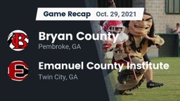 Recap: Bryan County  vs. Emanuel County Institute  2021