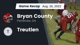 Recap: Bryan County  vs. Treutlen 2022