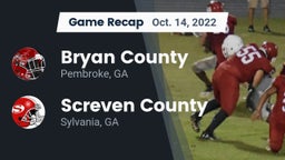 Recap: Bryan County  vs. Screven County  2022