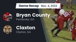 Recap: Bryan County  vs. Claxton  2022