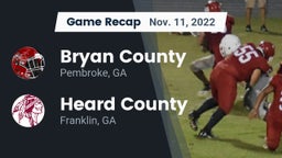 Recap: Bryan County  vs. Heard County  2022