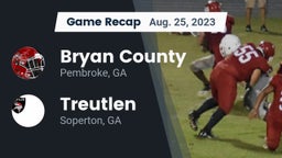Recap: Bryan County  vs. Treutlen  2023