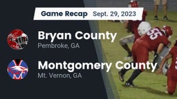 Recap: Bryan County  vs. Montgomery County  2023