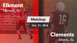 Matchup: Elkmont vs. Clements  2016