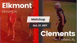 Matchup: Elkmont vs. Clements  2017