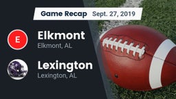 Recap: Elkmont  vs. Lexington  2019