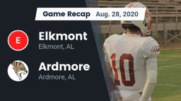 Recap: Elkmont  vs. Ardmore  2020