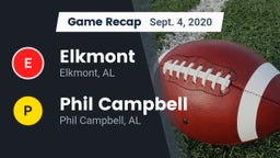 Recap: Elkmont  vs. Phil Campbell  2020