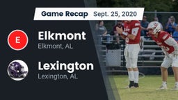 Recap: Elkmont  vs. Lexington  2020