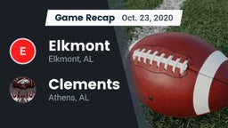 Recap: Elkmont  vs. Clements  2020