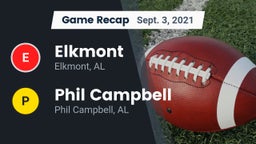 Recap: Elkmont  vs. Phil Campbell  2021
